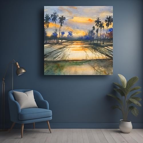 Art to Doors | Dusk's Tranquility | Square | Art Print | Home Decor | Wall Decor | Gifts for Women | Gifts for Men | Wall Art