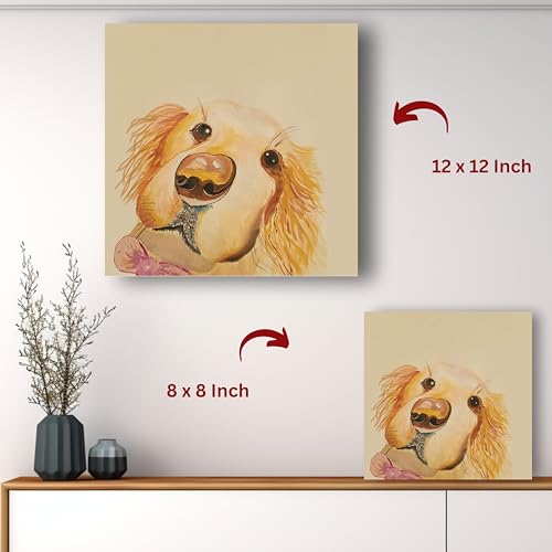 Art to Doors | Big Boops Dont Lie-Dogs | Square | Artist Prerna Ajwani | Home Decor | Wall Art | Gifts for Women | Gifts for Men | Canvas Frame
