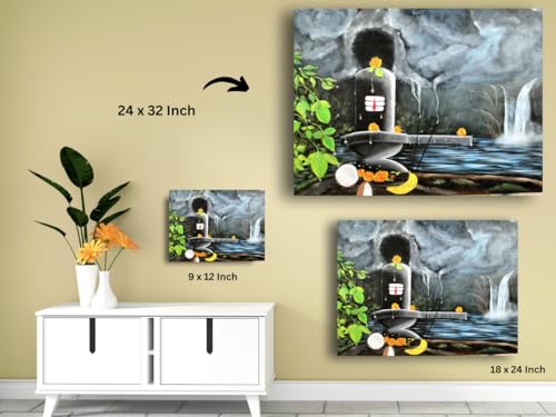 Art to Doors | The Shiva Linga | Artist Sudesh Kundley | Horizontal | Art Prints | Home Decor | Wall Decor | Gift Items | Wall Art