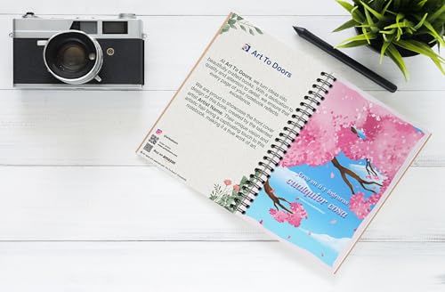 Art to Doors | Believe in yourself | Spiral Notebooks | A5 Size Paper | 120 Pages | 70 GSM Paper | Attractive Cover Designs