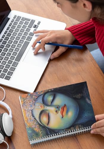 Art to Doors | Soulful Krishna | Spiral Notebooks | A5 Size Paper | 120 Pages | 70 GSM Paper | Attractive Cover Designs