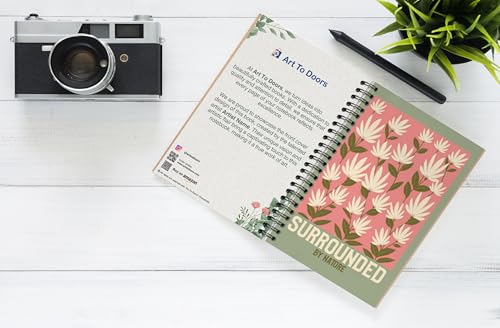 Art to Doors | Surrounded By Nature | Spiral Notebooks | A5 Size Paper | 120 Pages | 70 GSM Paper | Attractive Cover Designs