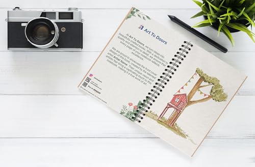 Art to Doors | Treehouse Alphabet | Spiral Notebooks | A5 Size Paper | 120 Pages | 70 GSM Paper | Attractive Cover Designs