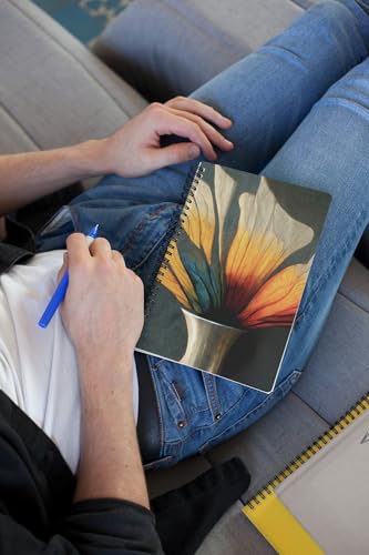 Art to Doors | Liquid Bloom | Spiral Notebooks | A5 Size Paper | 120 Pages | 70 GSM Paper | Attractive Cover Designs