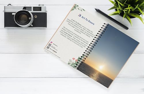 Art to Doors | Tropical Coast | Spiral Notebooks | A5 Size Paper | 120 Pages | 70 GSM Paper | Attractive Cover Designs