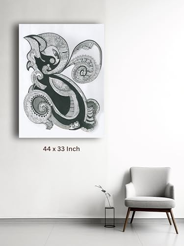 Art to Doors | Ganesh Mandala Art | Artist Jhankar Agarwal | Vertical | Art Prints | Home Decor | Wall Art | Gift Items | Canvas Frame