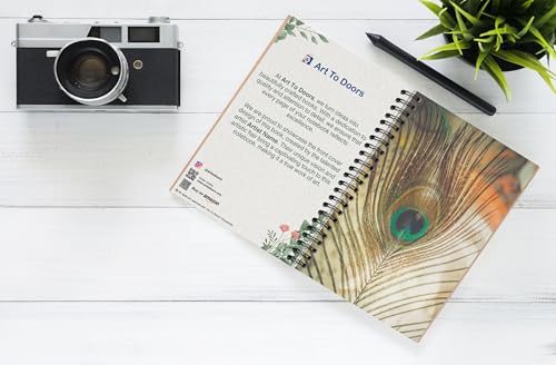 Art to Doors | Nature's Tapestry | Spiral Notebooks | A5 Size Paper | 120 Pages | 70 GSM Paper | Attractive Cover Designs