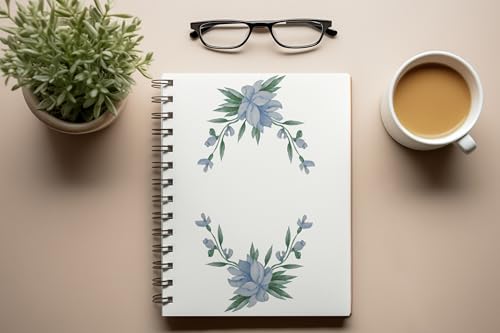 Art to Doors | Bluebell Bloom | Spiral Notebooks | A5 Size Paper | 120 Pages | 70 GSM Paper | Attractive Cover Designs