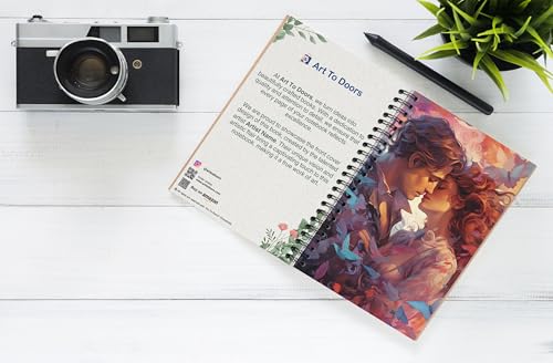Art to Doors | Surrounded by Love | Spiral Notebooks | A5 Size Paper | 120 Pages | 70 GSM Paper | Attractive Cover Designs