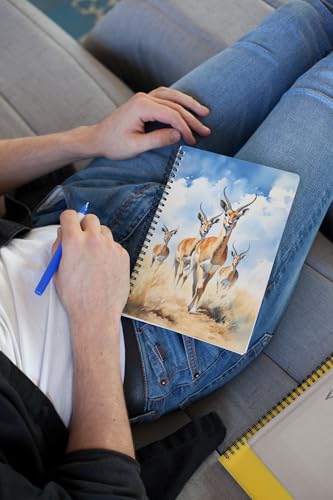 Art to Doors | Savannah Stroll | Spiral Notebooks | A5 Size Paper | 120 Pages | 70 GSM Paper | Attractive Cover Designs