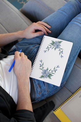 Art to Doors | Bluebell Bloom | Spiral Notebooks | A5 Size Paper | 120 Pages | 70 GSM Paper | Attractive Cover Designs