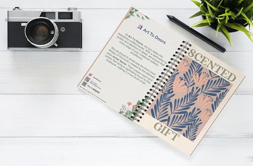 Art to Doors | Scented Gift | Spiral Notebooks | A5 Size Paper | 120 Pages | 70 GSM Paper | Attractive Cover Designs