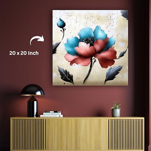 Art to Doors | Dual Bloom | Square | Art Print | Home Decor | Wall Decor | Gifts for Women | Gifts for Men | Wall Art |