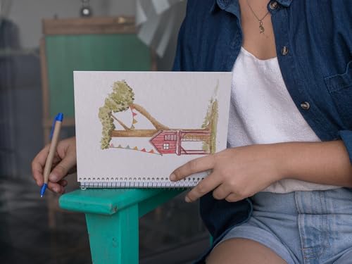 Art to Doors | Treehouse Alphabet | Spiral Notebooks | A5 Size Paper | 120 Pages | 70 GSM Paper | Attractive Cover Designs