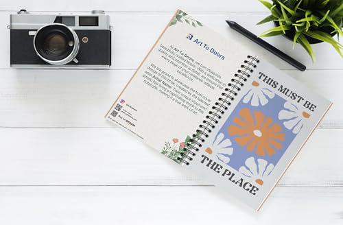 Art to Doors | This Must Be The Place | Spiral Notebooks | A5 Size Paper | 120 Pages | 70 GSM Paper | Attractive Cover Designs