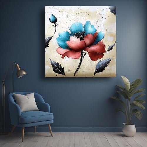 Art to Doors | Dual Bloom | Square | Art Print | Home Decor | Wall Decor | Gifts for Women | Gifts for Men | Wall Art |