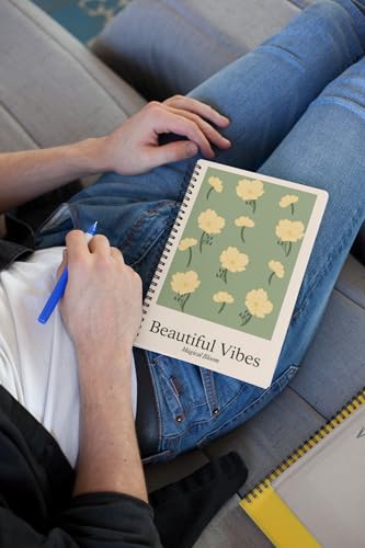 Art to Doors | Beautiful Vibes | Spiral Notebooks | A5 Size Paper | 120 Pages | 70 GSM Paper | Attractive Cover Designs