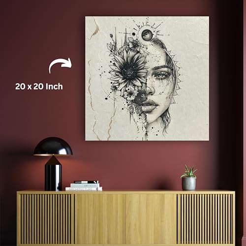 Art to Doors | Sunflower Soul | Square | Art Print | Home Decor | Wall Decor | Gifts for Women | Gifts for Men | Canvas Frame |