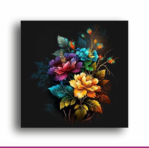 Art to Doors Blooms in Bloom: Floral Delight Canvas Print - Infuse Your Space with Nature's Charm! | Personalized Gift For Anniversary, Birthday, Wedding