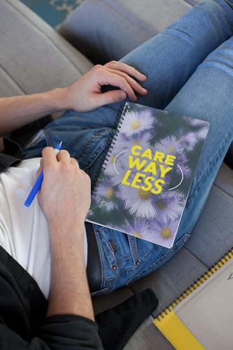 Art to Doors | Care Way Less | Spiral Notebooks | A5 Size Paper | 120 Pages | 70 GSM Paper | Attractive Cover Designs