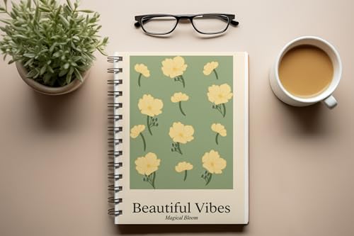 Art to Doors | Beautiful Vibes | Spiral Notebooks | A5 Size Paper | 120 Pages | 70 GSM Paper | Attractive Cover Designs