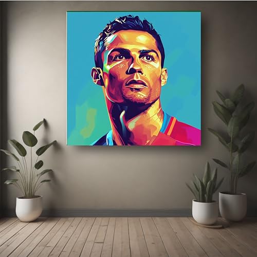 Art to Doors | CR7 | Square | Art Print | Home Decor | Wall Decor | Gifts for Women | Gifts for Men | Canvas Frame |