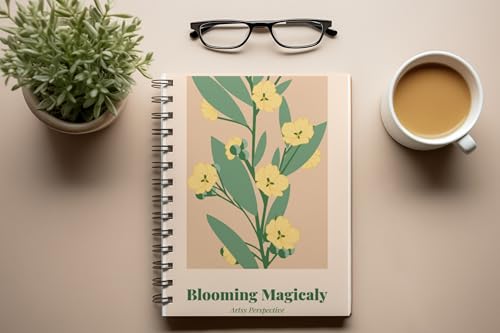 Art to Doors | Blooming Magically | Spiral Notebooks | A5 Size Paper | 120 Pages | 70 GSM Paper | Attractive Cover Designs