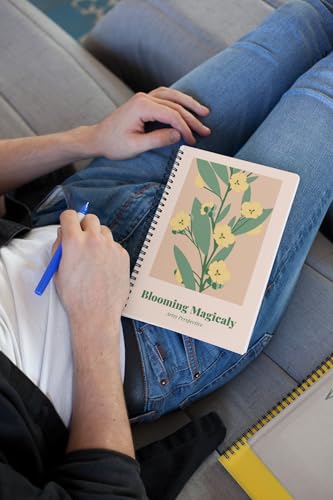 Art to Doors | Blooming Magically | Spiral Notebooks | A5 Size Paper | 120 Pages | 70 GSM Paper | Attractive Cover Designs