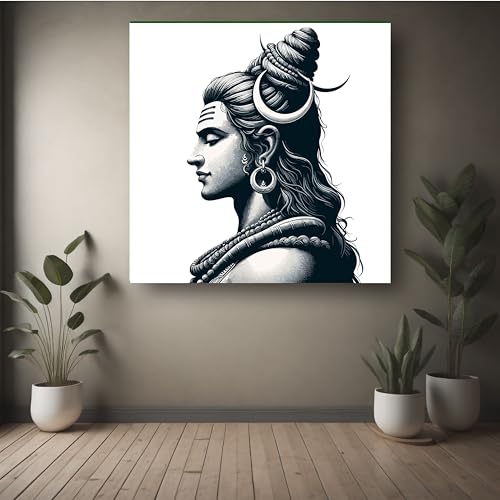 Art to Doors | Mahadev | Square | Art Print | Home Decor | Wall Decor | Gifts for Women | Gifts for Men | Canvas Frame