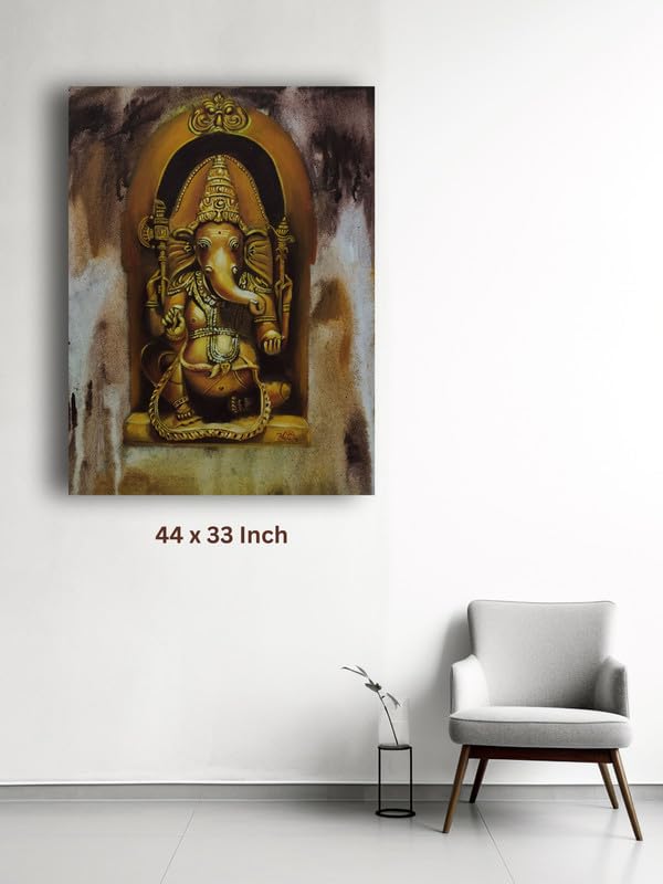 Art to Doors | Ganesha | Artist Aditi Arele | Rectangle | Art Print | Home Decor | Wall Decor | Gift Items | Canvas Frame