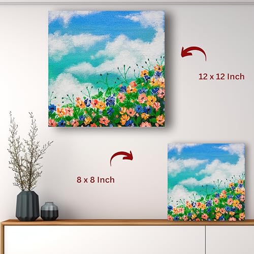 Art to Doors | Natures Palette | Square | Artist Darshana Shinde | Home Decor | Wall Art | Gifts for Women | Gifts for Men | Canvas Frame