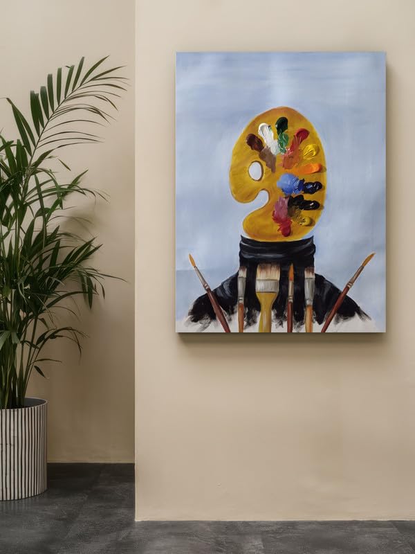 Art to Doors | Untitled | Artist Aditi Arele | Rectangle | Art Print | Home Decor | Wall Decor | Gift Items | Canvas Frame