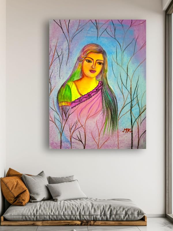 Art to Doors | Ekaki Jeevan | Artist Mamta Kumari | Rectangle | Art Print | Home Decor | Wall Decor | Gift Items | Canvas Frame