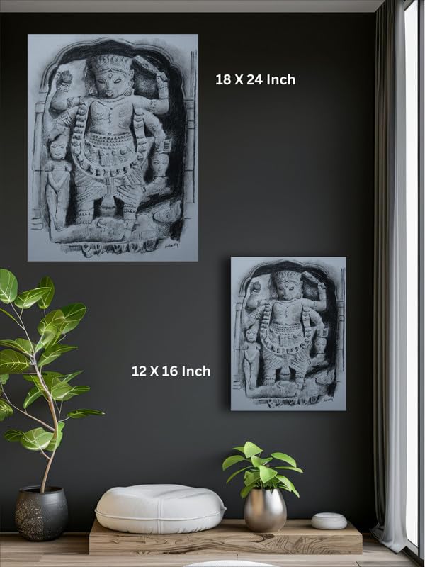 Art to Doors | Terracotta Kali Idol | Artist Avishek Nag | Vertical | Art Print | Home Decor | Wall Decor | Gift Items | Wall Art