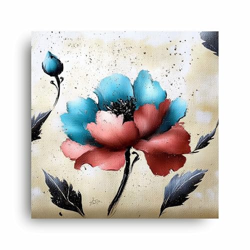 Art to Doors | Dual Bloom | Square | Art Print | Home Decor | Wall Decor | Gifts for Women | Gifts for Men | Wall Art |
