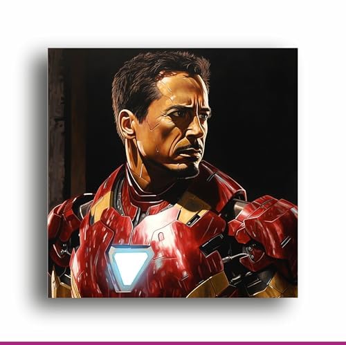 Art to Doors Iron Man's Legacy: Tony Stark Canvas Print - Channel the Genius, Power, and Charm onto Your Walls! | Personalized Gift For Anniversary, Birthday, Wedding,