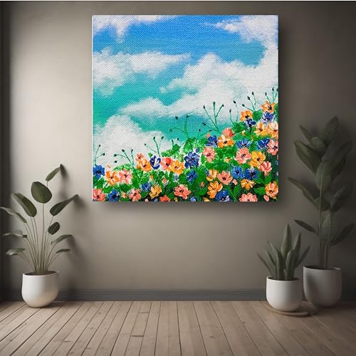 Art to Doors | Natures Palette | Square | Artist Darshana Shinde | Home Decor | Wall Art | Gifts for Women | Gifts for Men | Canvas Frame