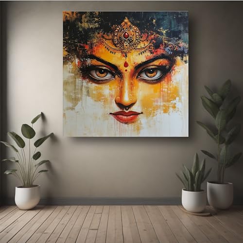 Art to Doors | Graceful Woman Face Art | Square | Art Print | Home Decor | Wall Decor | Gifts for Women | Gifts for Men | Gift Items | Wall Art