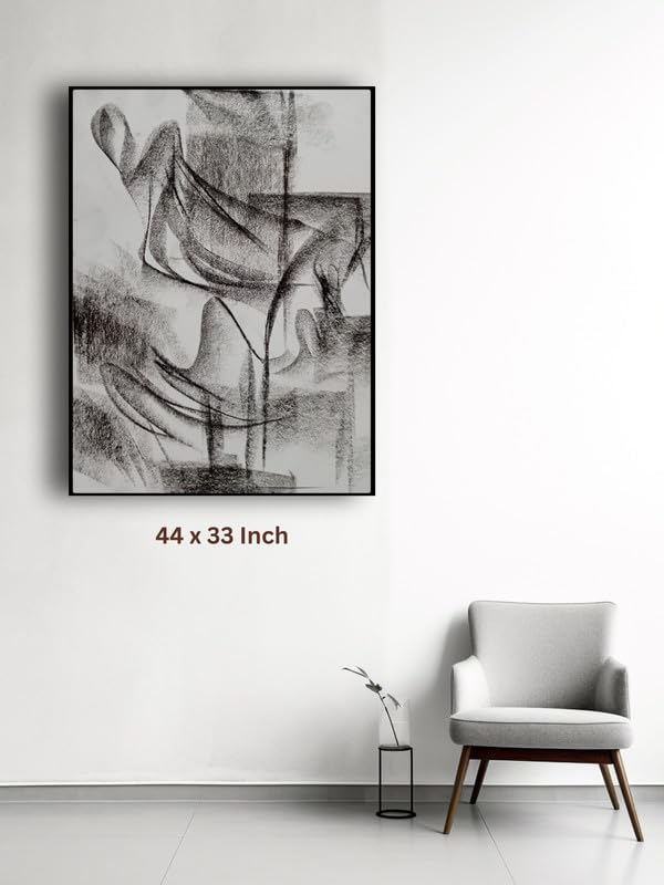 Art to Doors| Charcoal Composition| Artist Saravanan Varatharajan| Rectangle | Art Print | Home Decor | Wall Decor | Gift Items | Canvas Frame