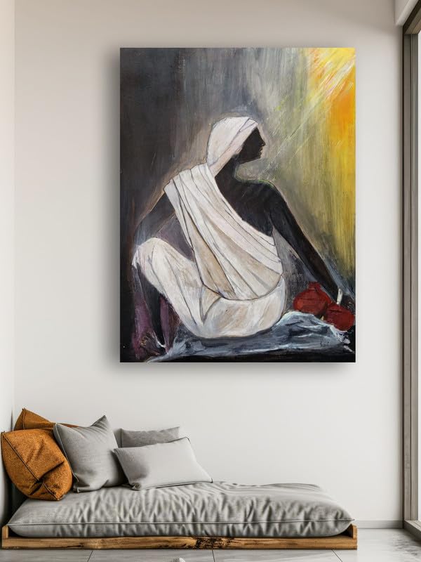 Art to Doors | The Life | Artist Ravindran Krishnan | Rectangle | Art Prints | Home Decor | Wall Art | Gift Items | Canvas Frame
