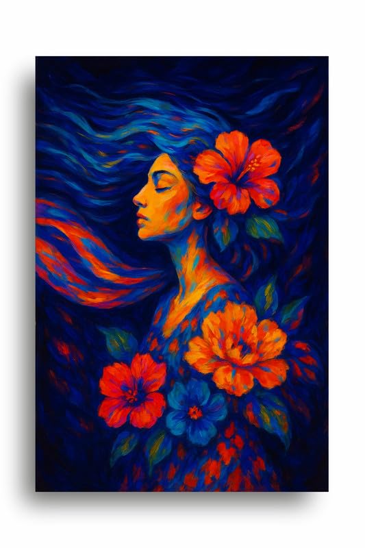 Art to Doors| Whisper Of The Wind | Artist Anima Konai | Rectangle | Art Print | Home Decor | Wall Decor | Gift Items | Canvas Frame