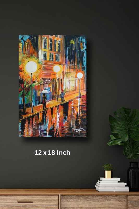 Art to Doors | Abstract Painting | Artist Tanvi Lunia | Vertical | Art Prints | Home Decor | Wall Decor | Gift Items | Wall Art | Canvas Frame