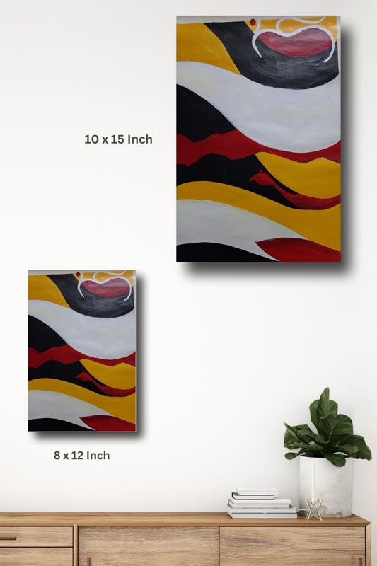 Art to Doors | Flames | Artist Ajay Pratap Singh Rathore | Rectangle | Art Print | Home Decor | Wall Decor | Gift Items | Canvas Frame