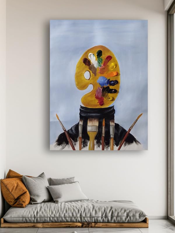 Art to Doors | Untitled | Artist Aditi Arele | Rectangle | Art Print | Home Decor | Wall Decor | Gift Items | Canvas Frame