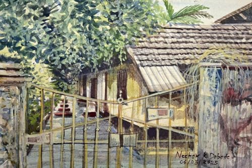 Art to Doors | Most Welcome | Artist Neehar Kiran Dabade | Rectangle | Art Prints | Home Decor | Wall Art | Gift Items | Canvas Frame