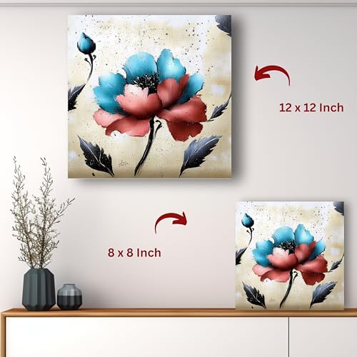 Art to Doors | Dual Bloom | Square | Art Print | Home Decor | Wall Decor | Gifts for Women | Gifts for Men | Wall Art |