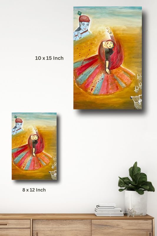 Art to Doors | Leela | Artist Dr Namrata Sharma | Vertical | Art Prints | Home Decor | Wall Decor | Gift Items | Wall Art | Canvas Frame