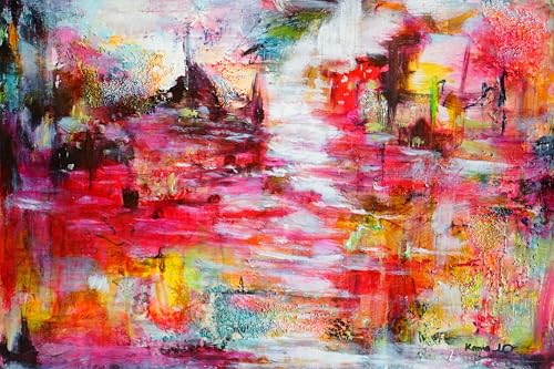 Art to Doors | Abstract Landscape | Artist K Kaur | Horizontal | Art Prints | Home Decor | Gift Items | Wall Art | Canvas Frame