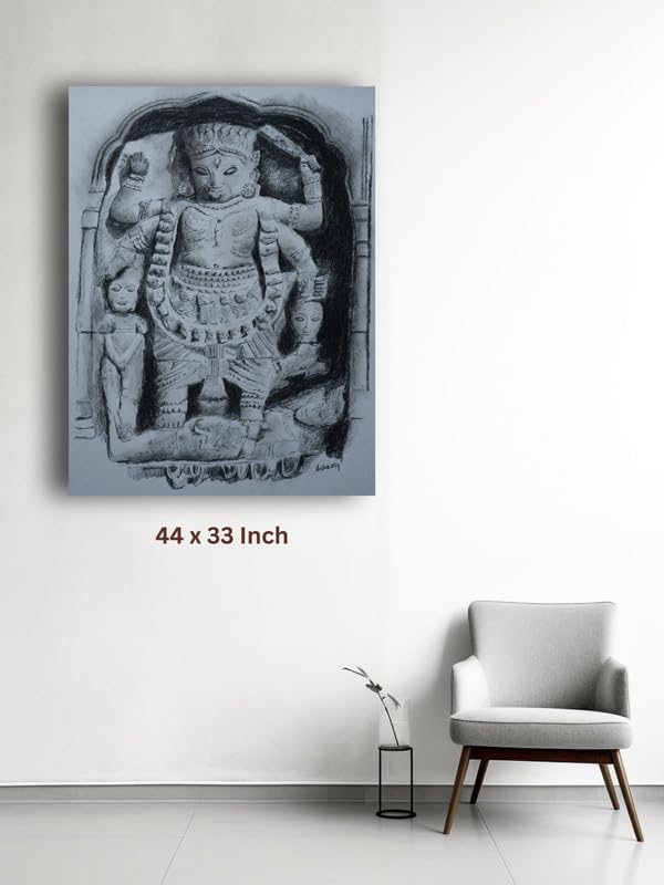 Art to Doors | Terracotta Kali Idol | Artist Avishek Nag | Vertical | Art Print | Home Decor | Wall Decor | Gift Items | Wall Art