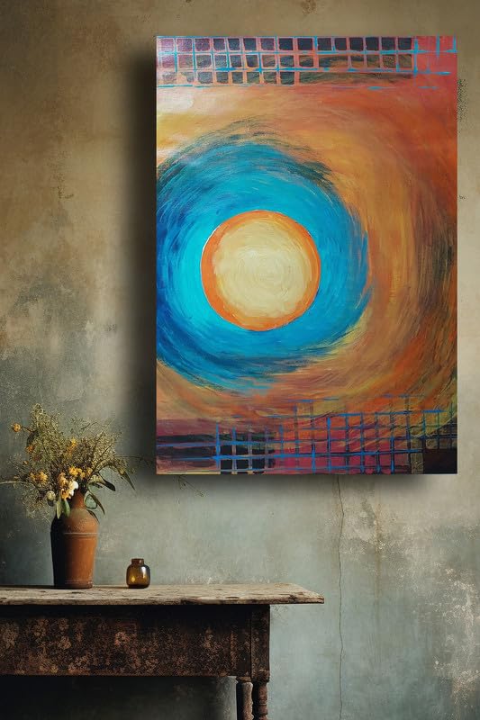 Art to Doors | Sun In Metro | Artist Ajay Pratap Singh Rathore | Rectangle | Art Print | Home Decor | Wall Decor | Gift Items | Canvas Frame